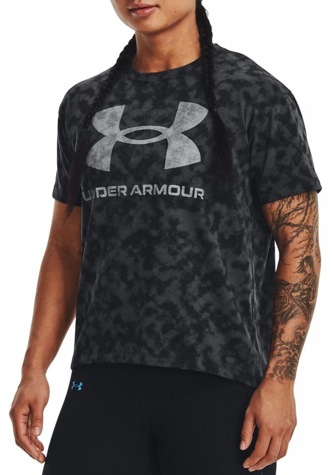 Dámské tričko s krátkým rukávem Under Armour UA Logo Aop Heavyweight