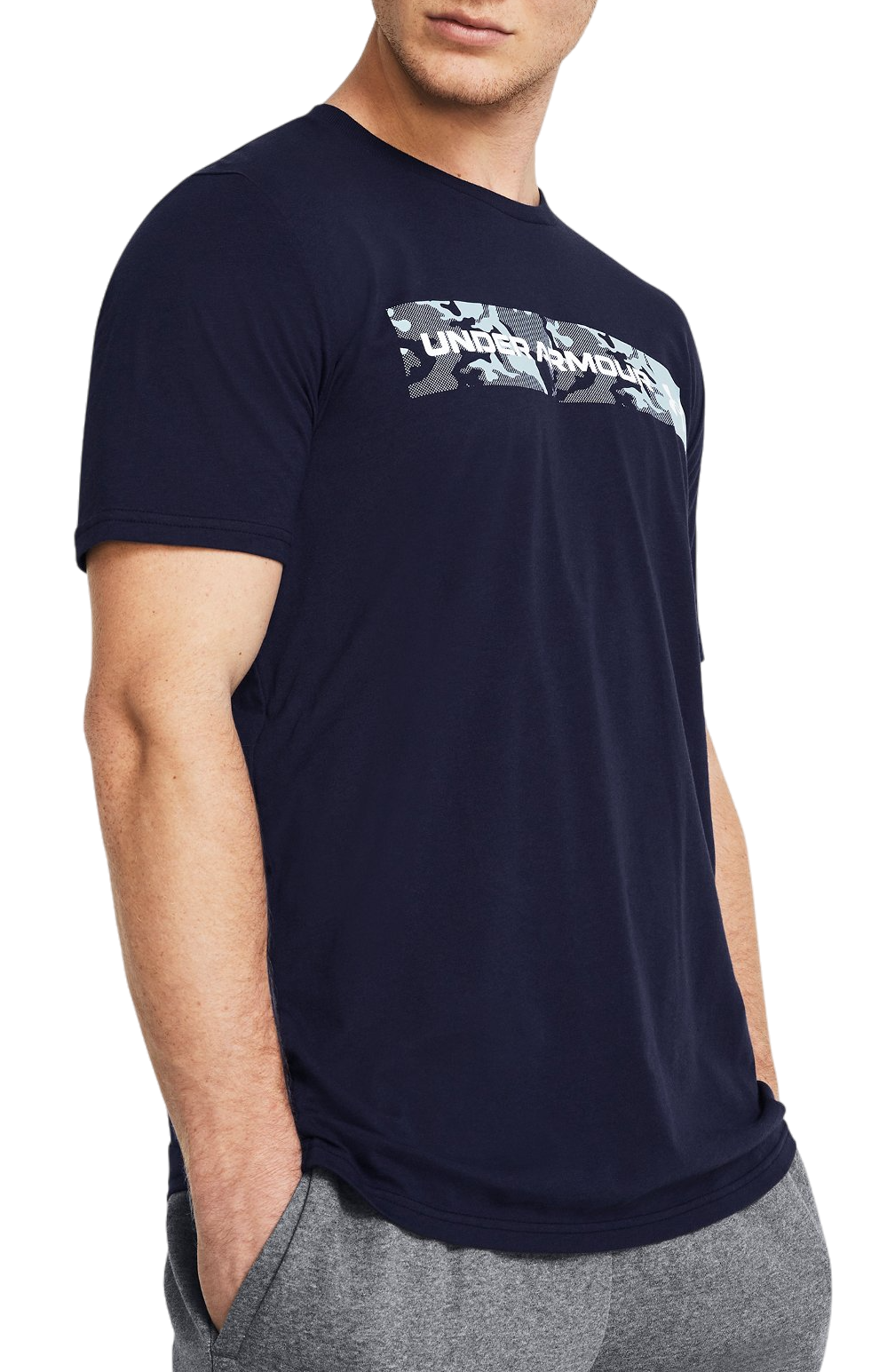 Pánské tričko s krátkým rukávem Under Armour UA Camo Chest Stripe