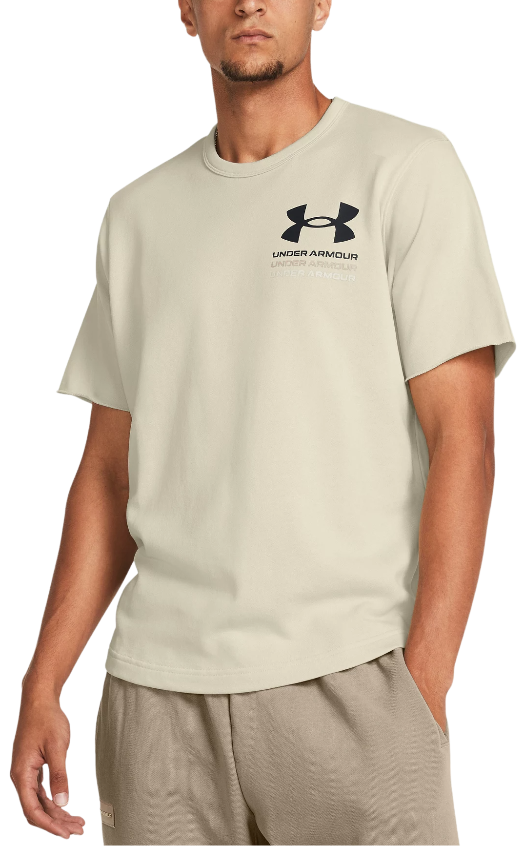 Pánské sportovní tričko s krátkým rukávem Under Armour Rival Terry Colorblock