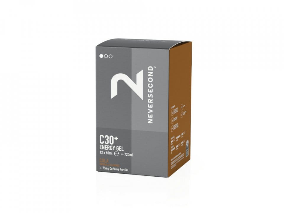 NEVERSECOND Energy Gel C30 Cola 60 ml | Krabička na 12 sáčků