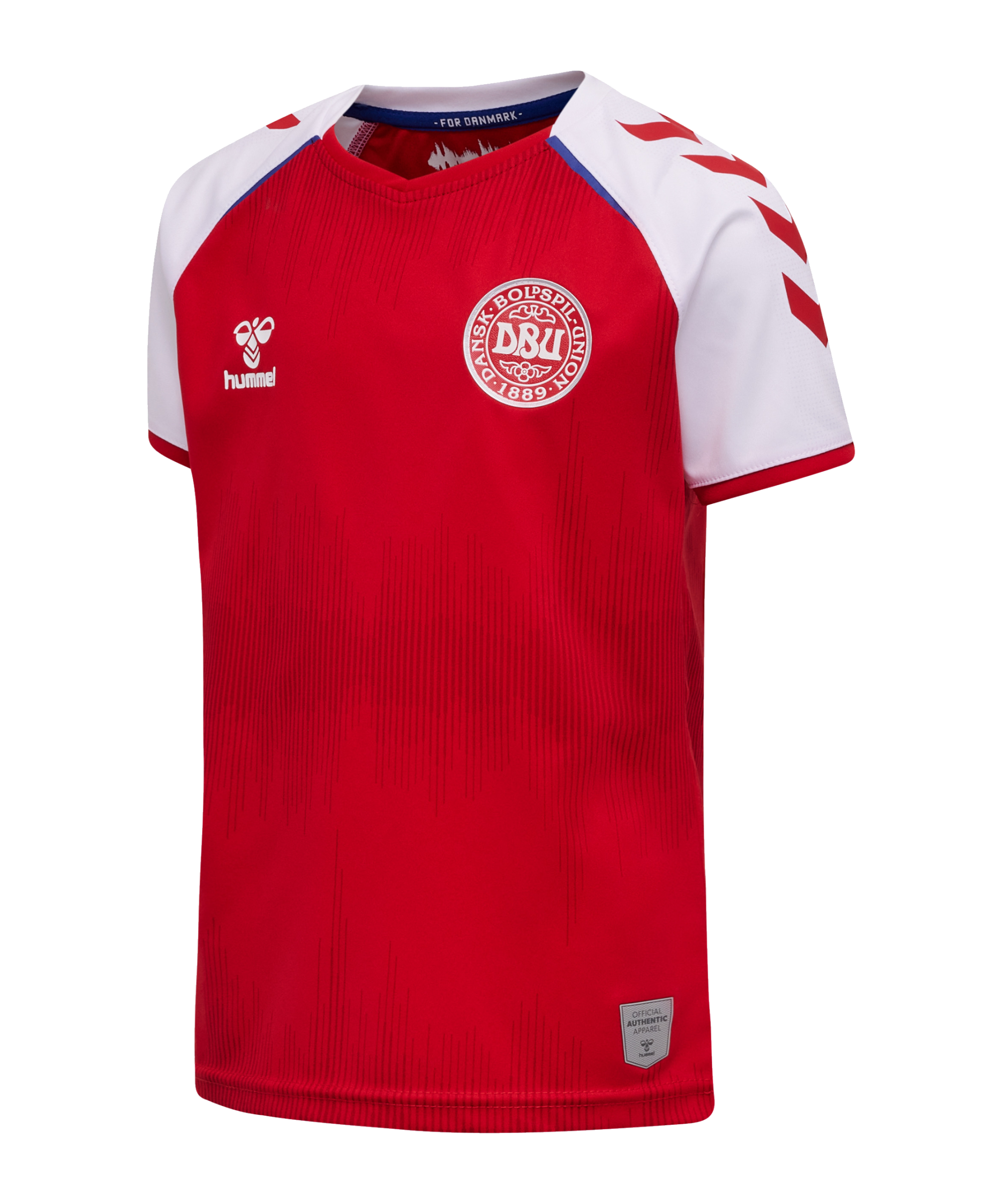 Dětský fotbalový dres s krátkým rukávem Hummel DBU Dánsko Domácí 2020
