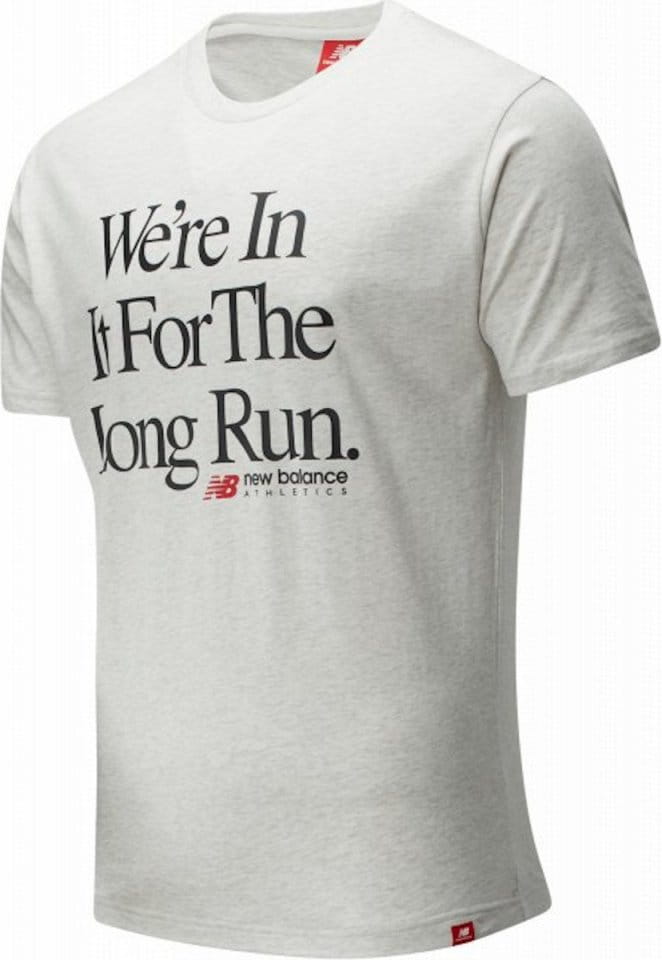 Pánské tričko s krátkým rukávem New Balance Essentials Icon Long Run