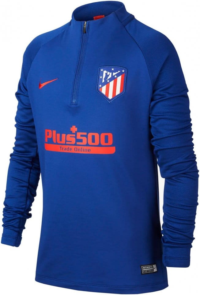 Dětské fotbalové tréninkové tričko s dlouhým rukávem Nike Atlético Madrid 2019/20