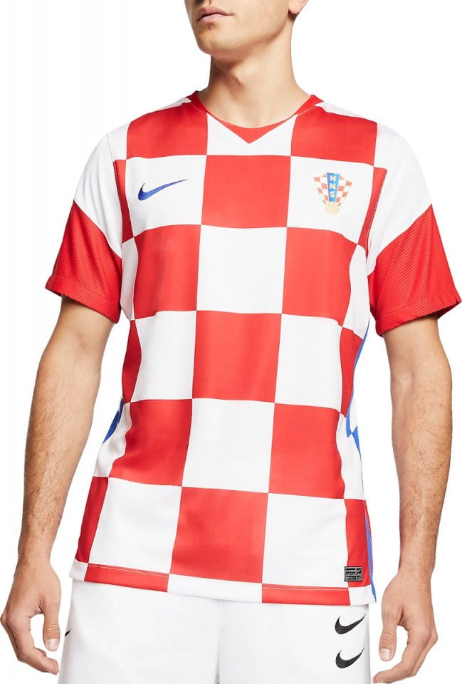 Pánský domácí fotbalový dres s krátkým rukávem Nike Chorvatsko Stadium 2020
