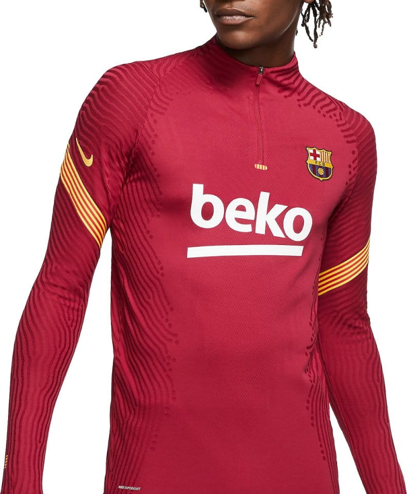 Pánské fotbalové tréninkové tričko s dlouhým rukávem Nike FC Barcelona VaporKnit Strike