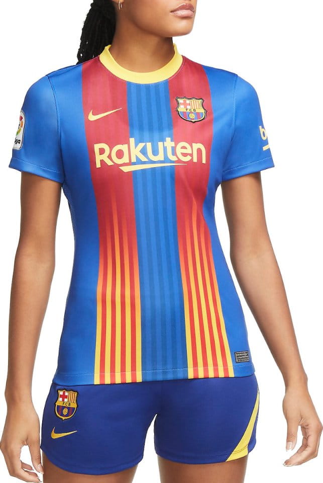 Dámský fotbalový dres s krátkým rukávem Nike FC Barcelona Stadium 2020/21