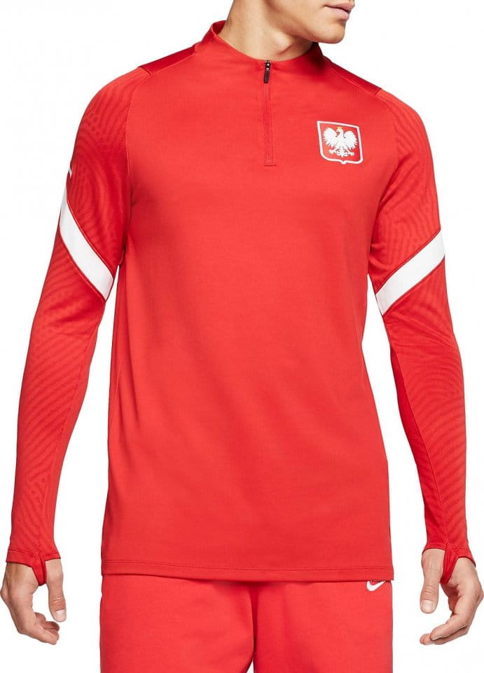 Pánské fotbalové tréninkové tričko s dlouhým rukávem Nike Polsko Strike