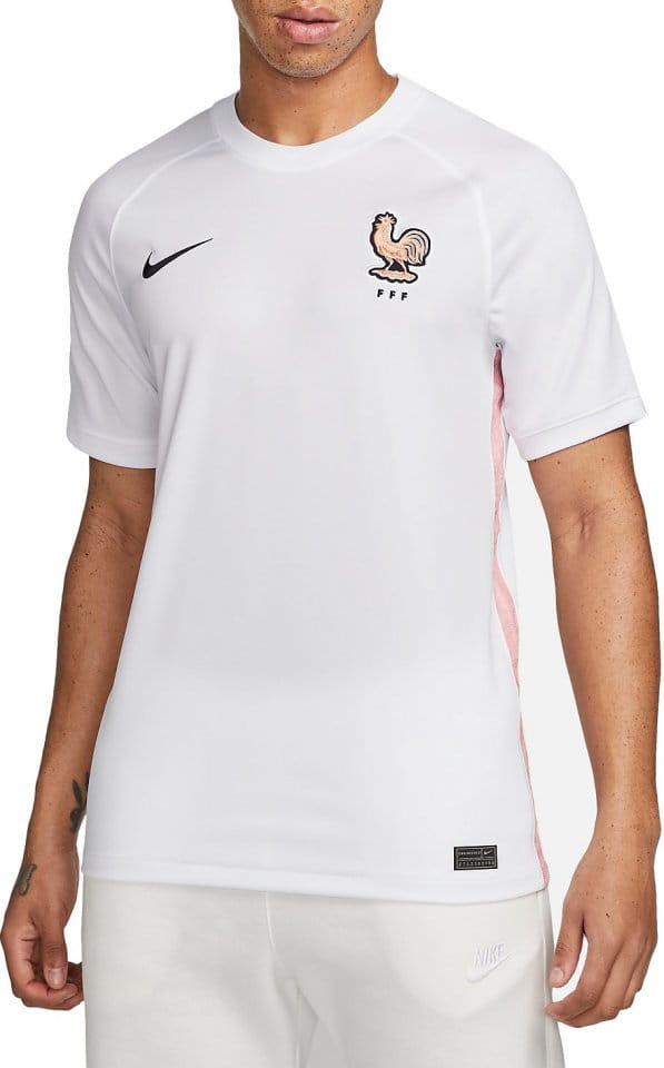 Pánský hostující fotbalový dres s krátkým rukávem Nike Dri-FIT Francie 2021