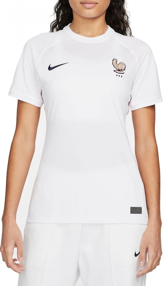 Dámský hostující fotbalový dres s krátkým rukávem Nike Dri-FIT Francie 2021