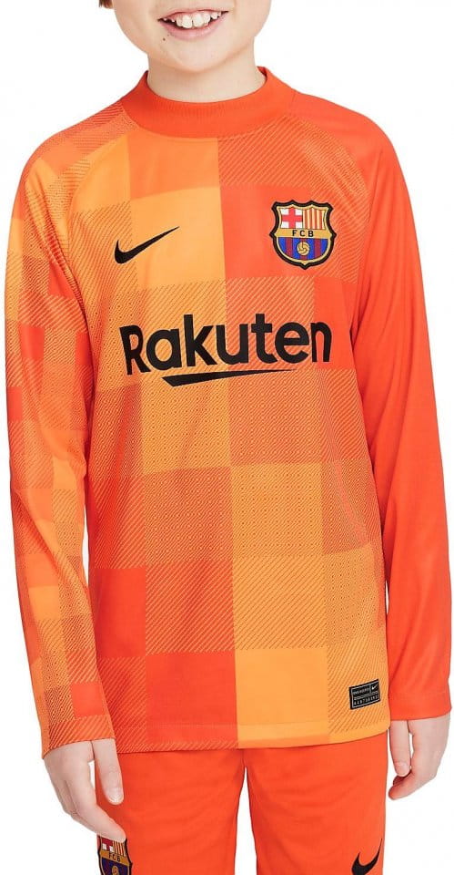 Dětský brankářský dres s dlouhým rukávem Nike FC Barcelona 2021/22 Stadium