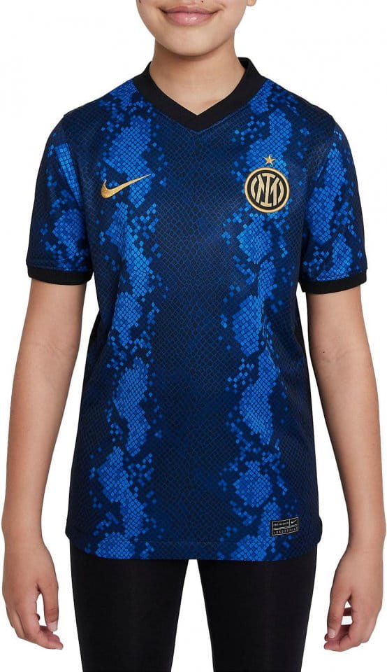 Dětský fotbalový dres s krátkým rukávem Nike Inter Milan 2021/22, domácí