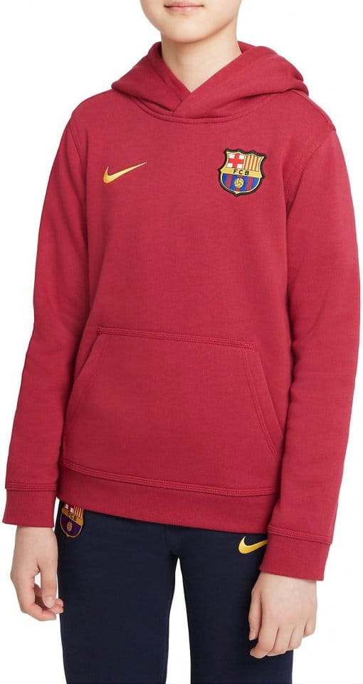 Mikina s kapucí pro větší děti Nike FC Barcelona