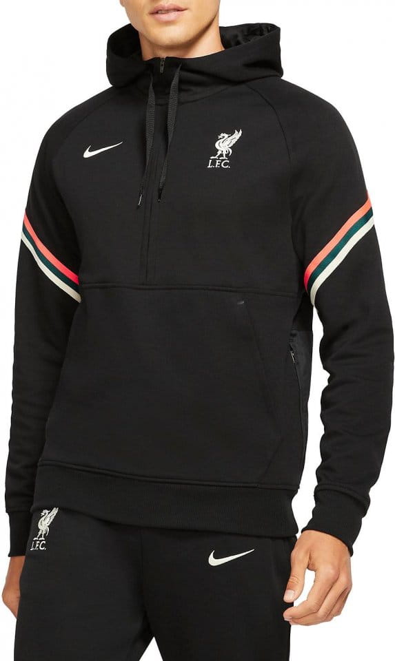 Pánská pletená mikina s kapucí Nike Dri-FIT 1/2 Liverpool FC
