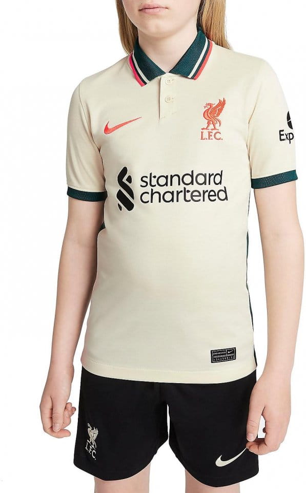 Dětský dres s krátkým rukávem Nike Liverpool FC 2021/22 Stadium, hostující
