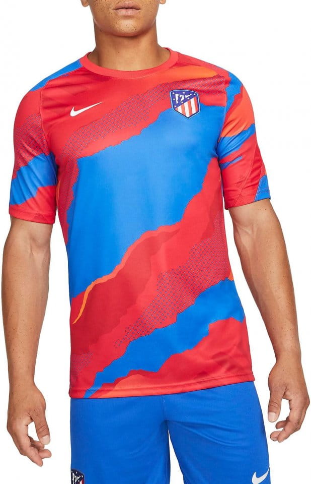 Pánské předzápasové tričko s krátkým rukávem Nike Dri-FIT Atletico Madrid 2021/22