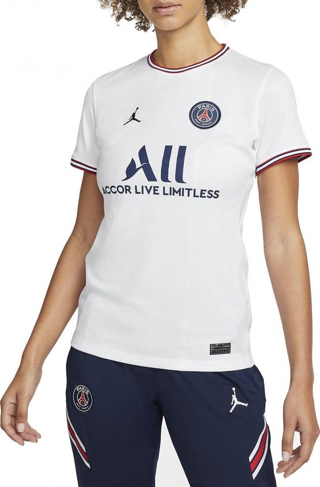 Dámský čtvrtý fotbalový dres s krátkým rukávem Jordan Paris St. Germain 2021/22