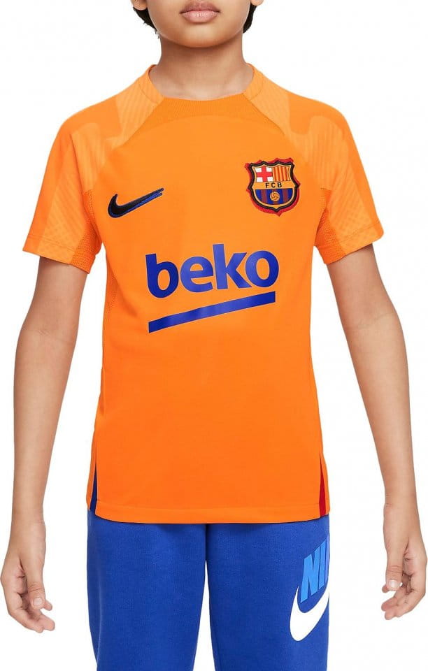 Fotbalové tričko s krátkým rukávem pro větší děti Nike FC Barcelona Strike