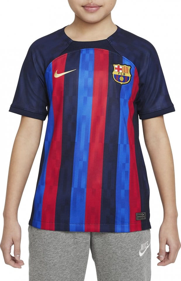 Dětský dres s krátkým rukávem Nike FC Barcelona Stadium 2022/23, domácí