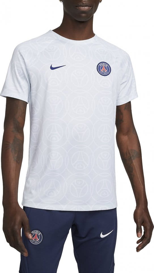 Pánské předzápasové fotbalové tričko s krátkým rukávem Nike Dri-FIT Paris Saint-Germain