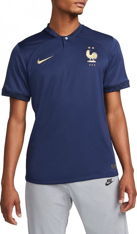 Pánský domácí dres s krátkým rukávem Nike Dri-FIT Francie Stadium 2022/23