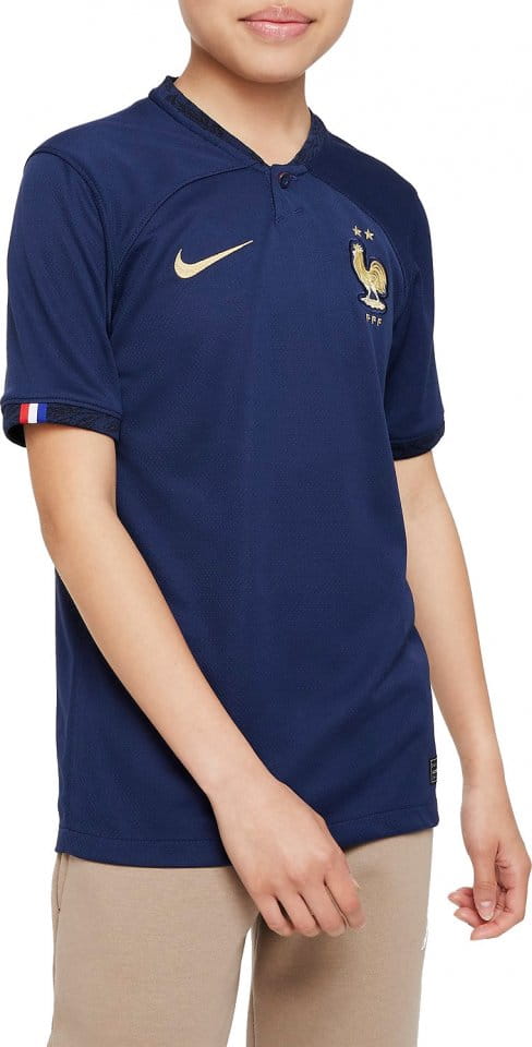 Dětský domácí dres s krátkým rukávem Nike Dri-FIT Francie Stadium 2022/23