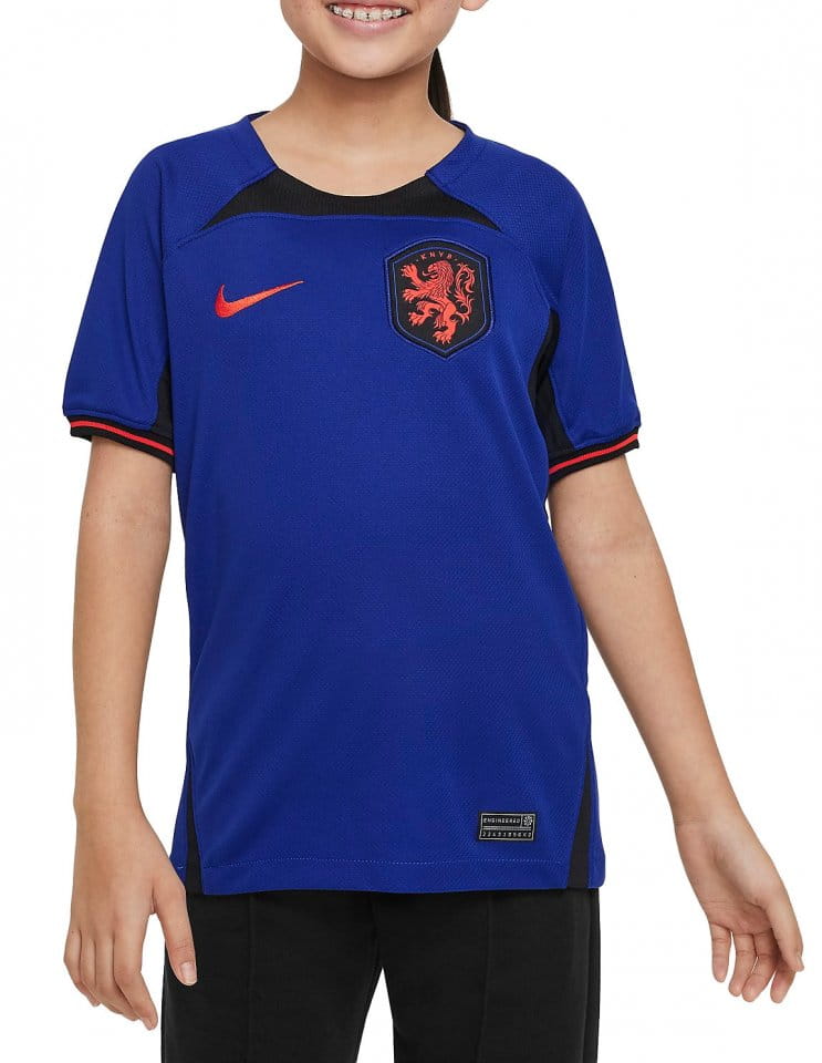 Dětský hostující dres s krátkým rukávem Nike Nizozemsko Stadium 2022/23