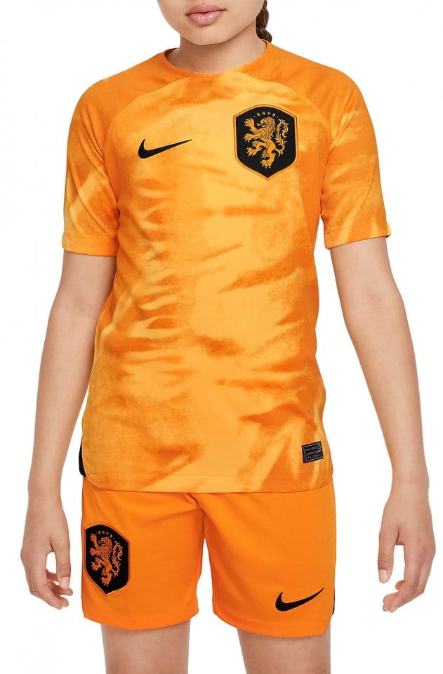 Dětský domácí dres s krátkým rukávem Nike Nizozemsko Stadium 2022/23