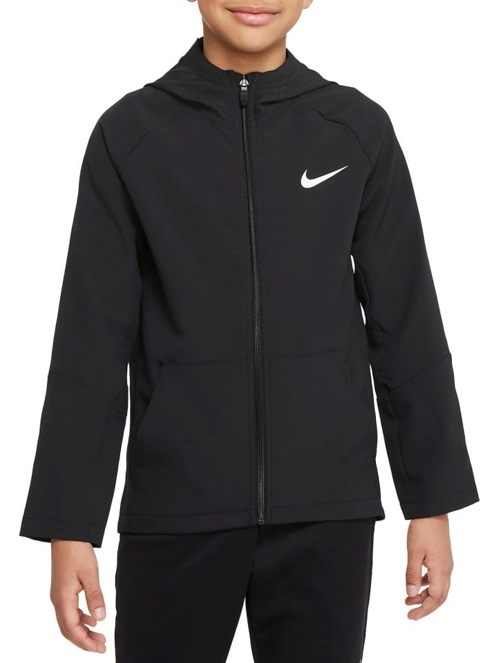 Dětská tkaná tréninková bunda s kapucí Nike Dri-FIT