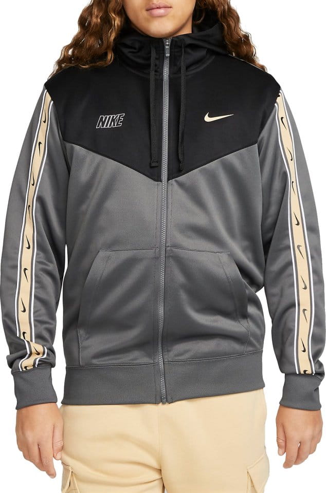 Pánská mikina s kapucí a zipem po celé délce Nike Sportswear Repeat