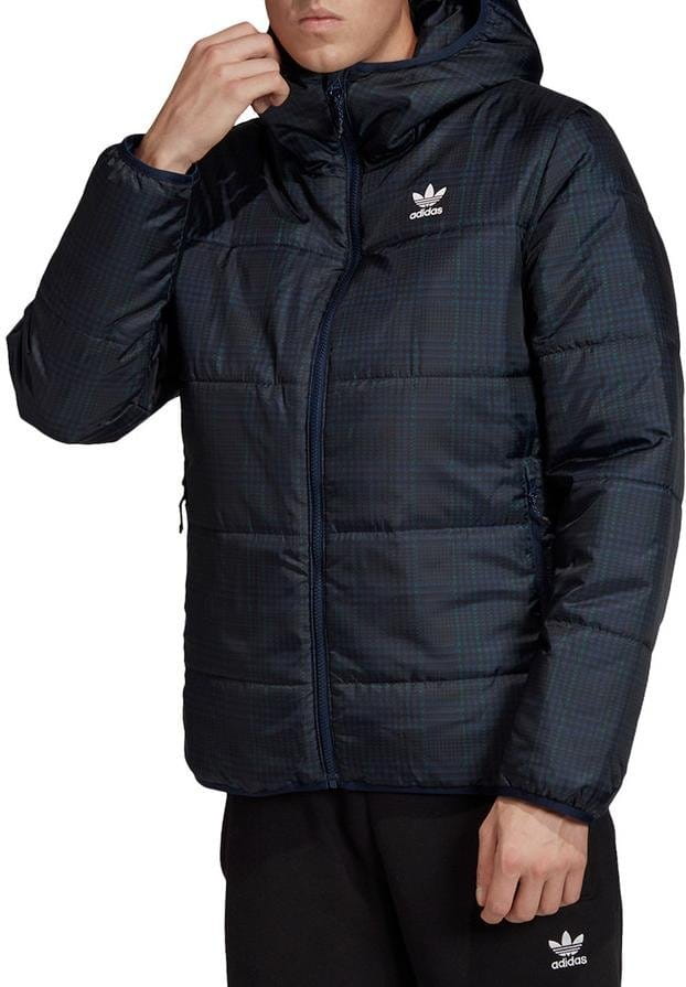 Pánská bunda s kapucí addidas Original Padded Tartan
