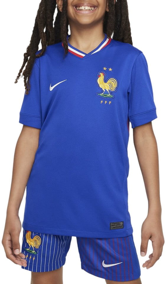 Dětský domácí dres s krátkým rukávem Nike Dri-FIT Francie Stadium 2024