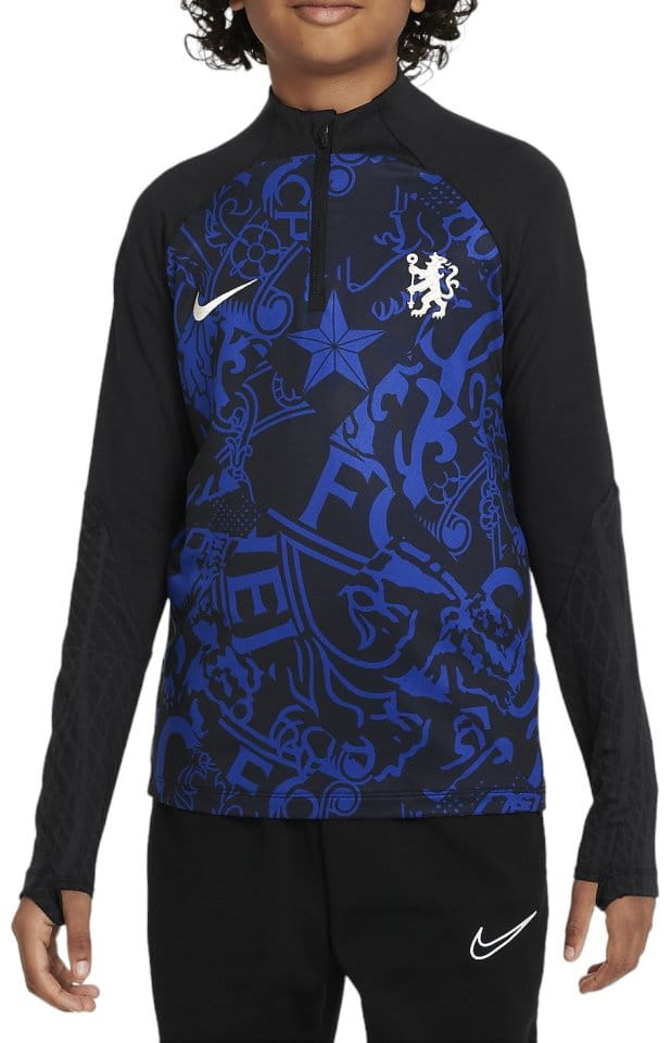 Dětské tréninkové fotbalové tričko s dlouhým rukávem Nike Dri-FIT Chelsea FC Drill