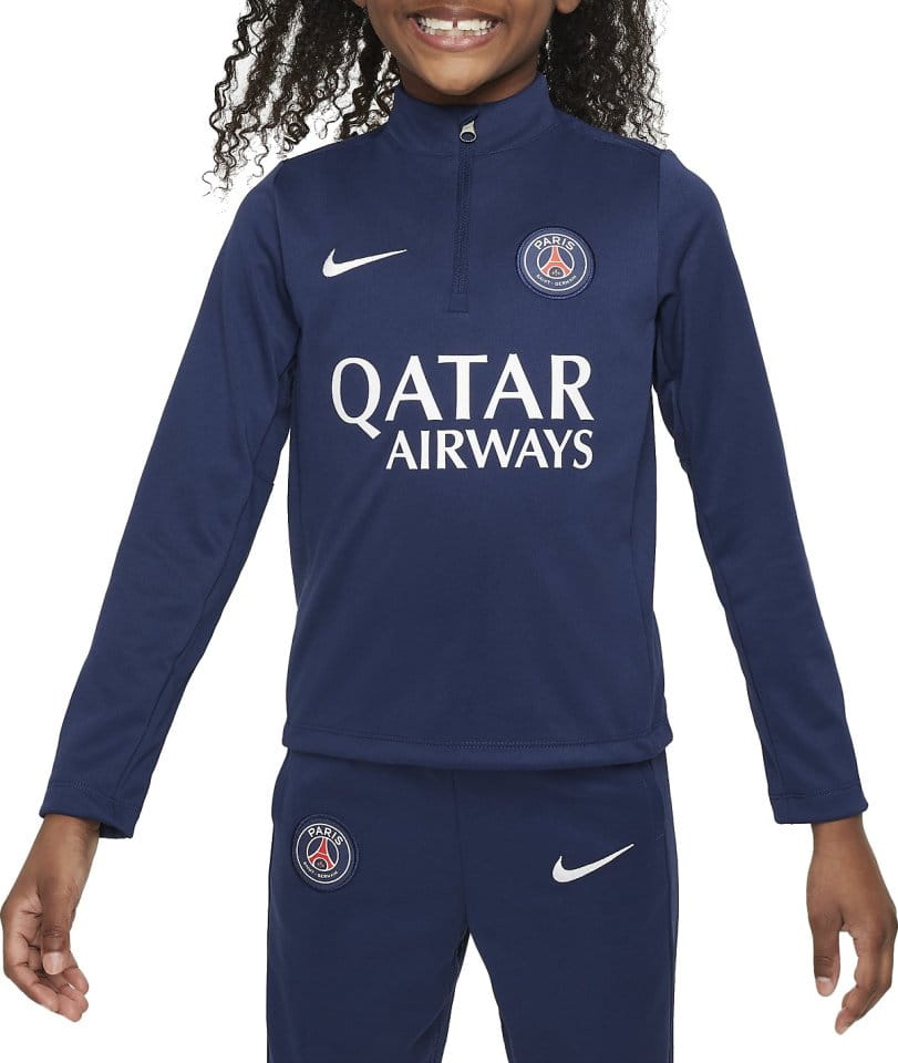 Fotbalový tréninkový top pro malé děti s dlouhým rukávem Nike Dri-FIT Paris Saint-Germain Academy Pro