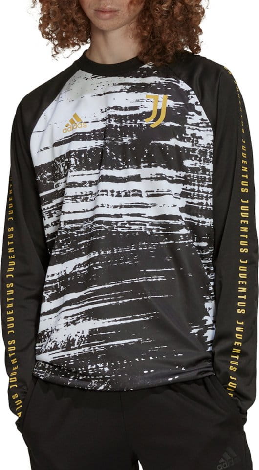 Pánské předzápasové tričko s dlouhým rukávem adidas Juventus Warm 2020/21