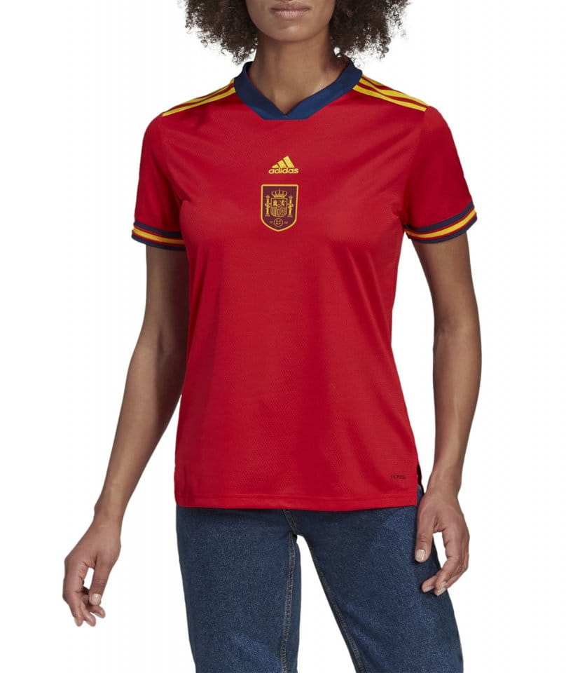 Dámský fotbalový dres s krátkým rukávem adidas španělské reprezentace