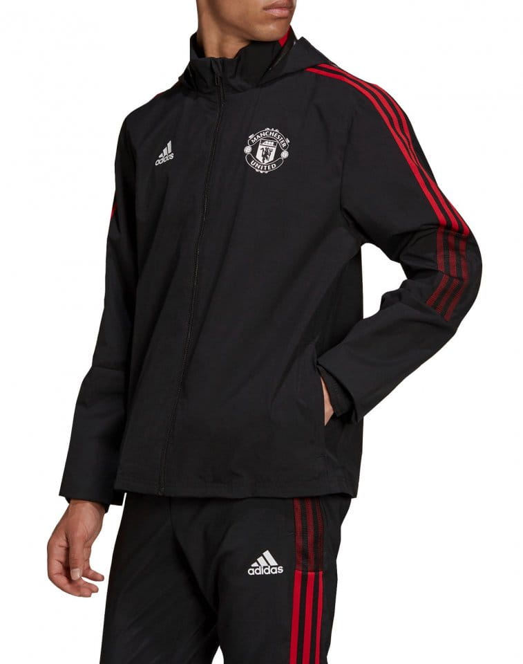 Pánská tréninková bunda s kapucí adidas Manchester United 2021/22 Tiro AW