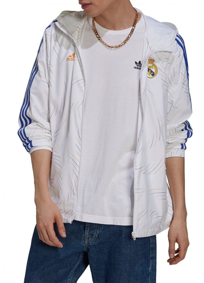 Pánská bunda s kapucí adidas Real Madrid Windbreaker 2021/22