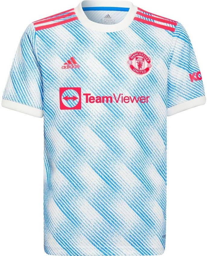 Dětský dres s krátkým rukávem adidas Manchester United FC 2021/22, hostující