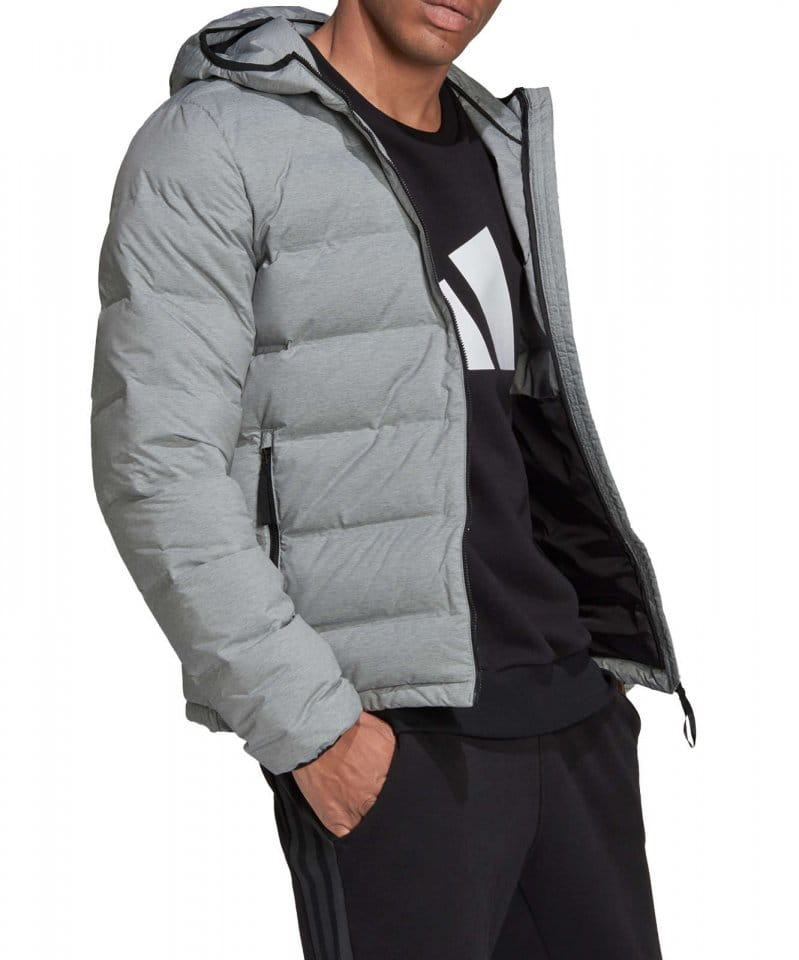 Pánská zimní bunda s kapucí adidas Helionic