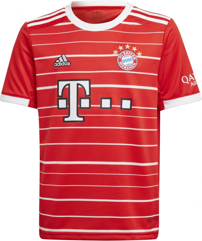 Dětský domácí dres s krátkým rukávem adidas FC Bayern Mnichov 2022/23