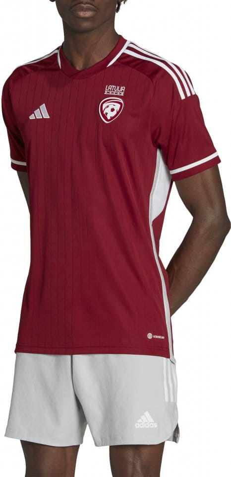 Pánský fotbalový dres s krátkým rukávem adidas Lotyšsko 2022