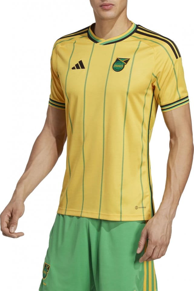 Pánský fotbalový domácí dres s krátkým rukávem adidas Jamajka 2023