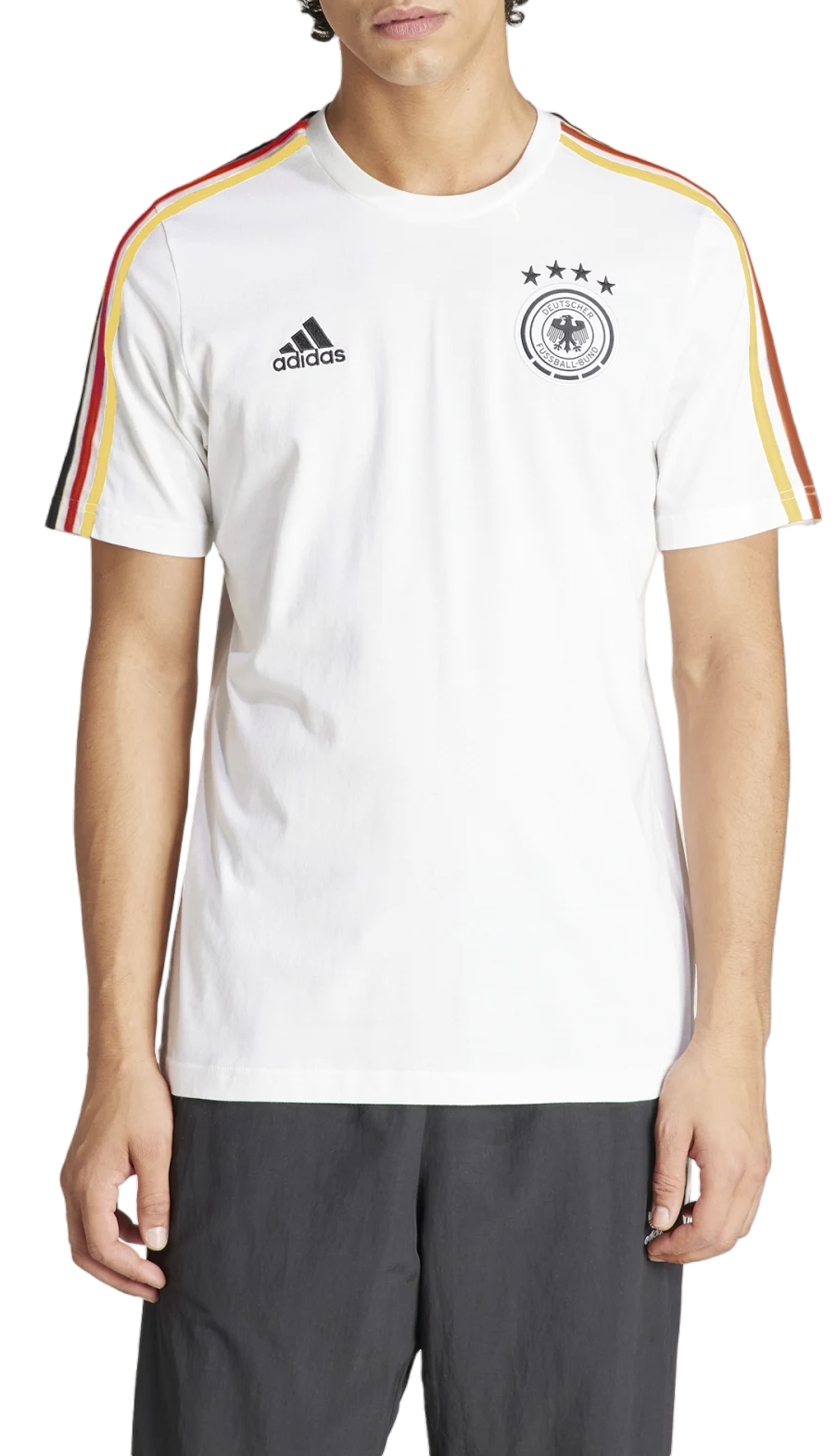Pánské fotbalové tričko s krátkým rukávem adidas Německo DNA