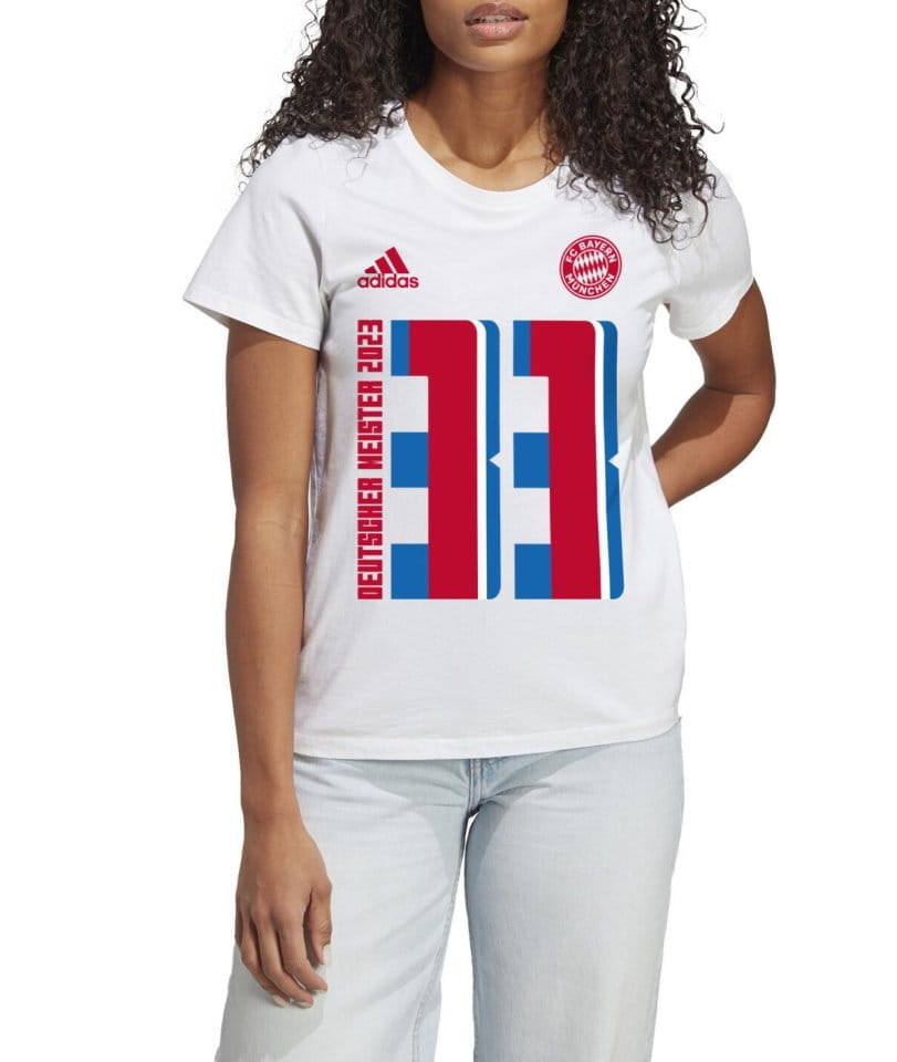 Dámské tričko s krátkým rukávem adidas FC Bayern Meister 2023