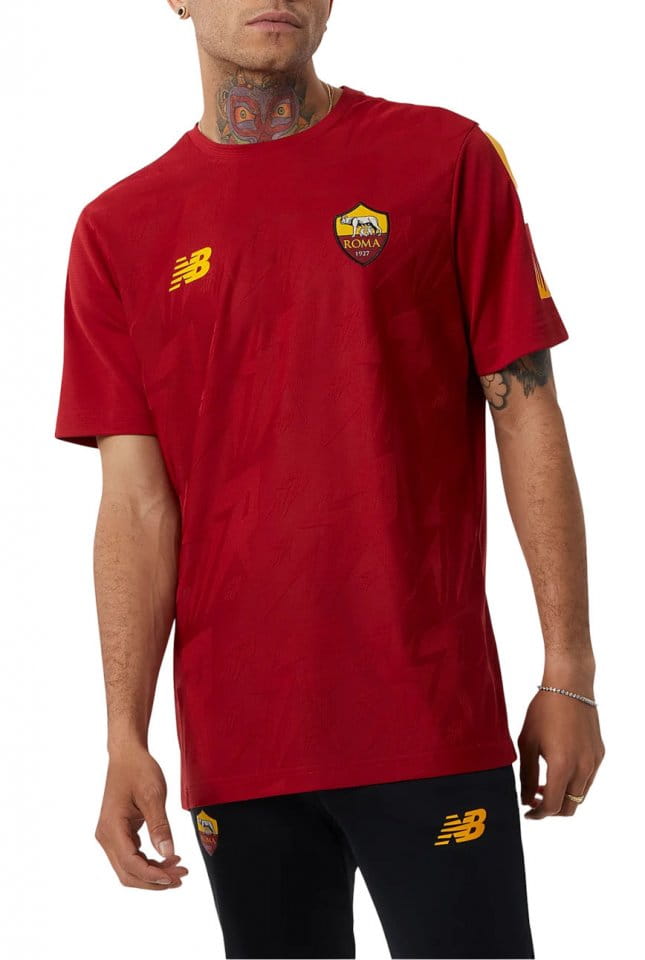 Pánské předzápasové tričko s krátkým rukávem New Balance AS Roma 2022/23